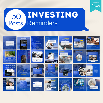 500 Investing Posts -  Social Media Templates