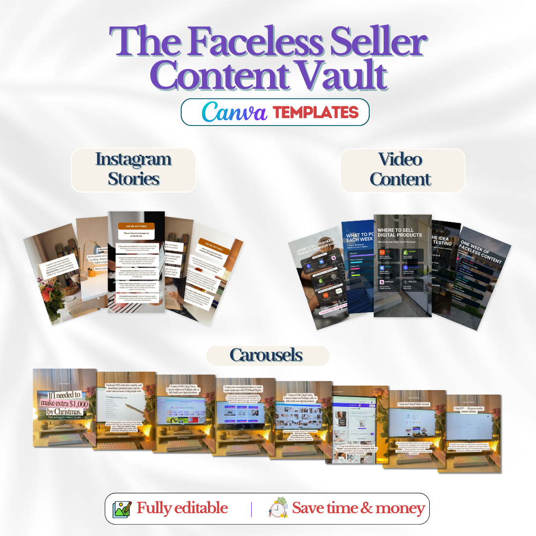 The Faceless Seller Content Vault