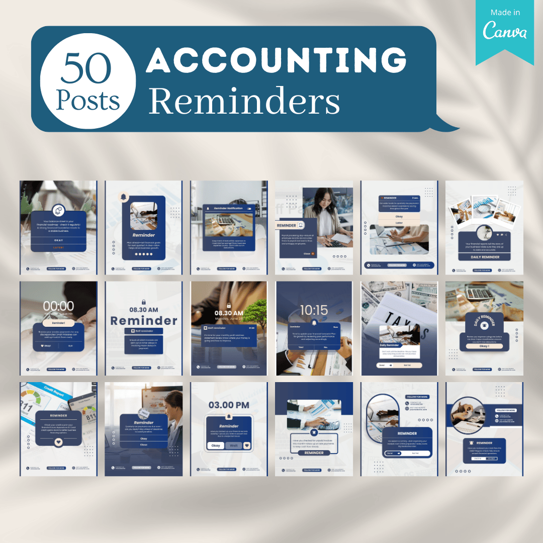 500 Accountant Template - Social Media Templates