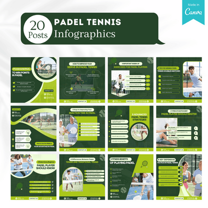 220 Padel Tennis Posts - Social Media Posts