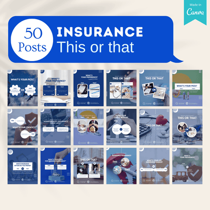 500 Insurance Agent Social Media Templates