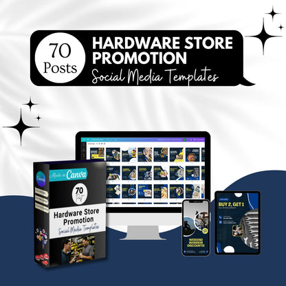 70 Hardware Store Promotion Canva Templates