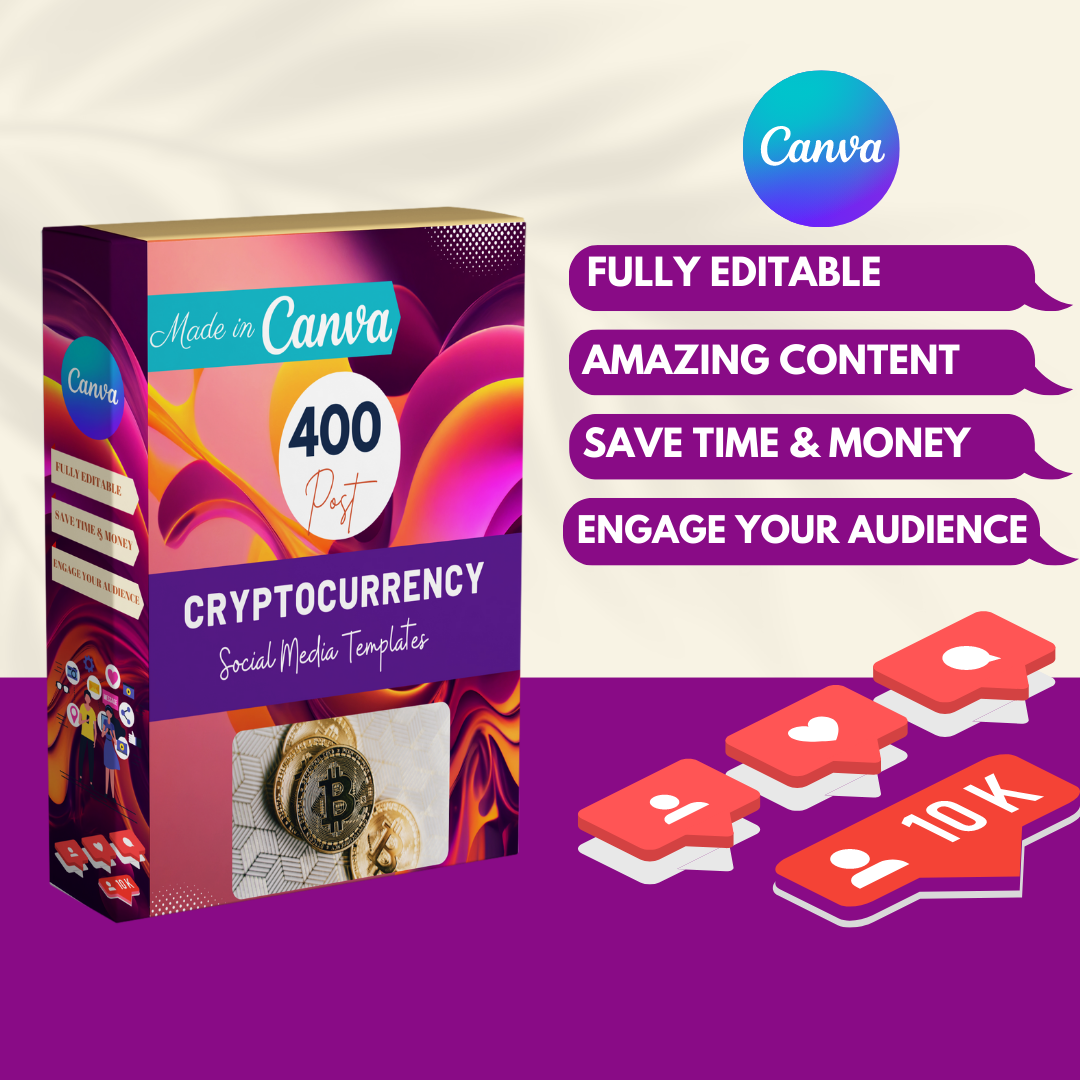 Cryptocurrency Posts -Social Media Templates