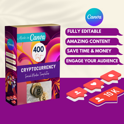 Cryptocurrency Posts -Social Media Templates