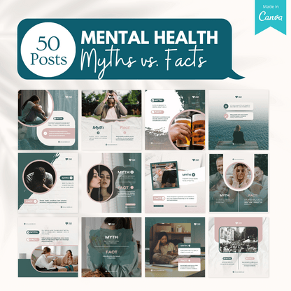 Mental Health Canva Templates Bundle