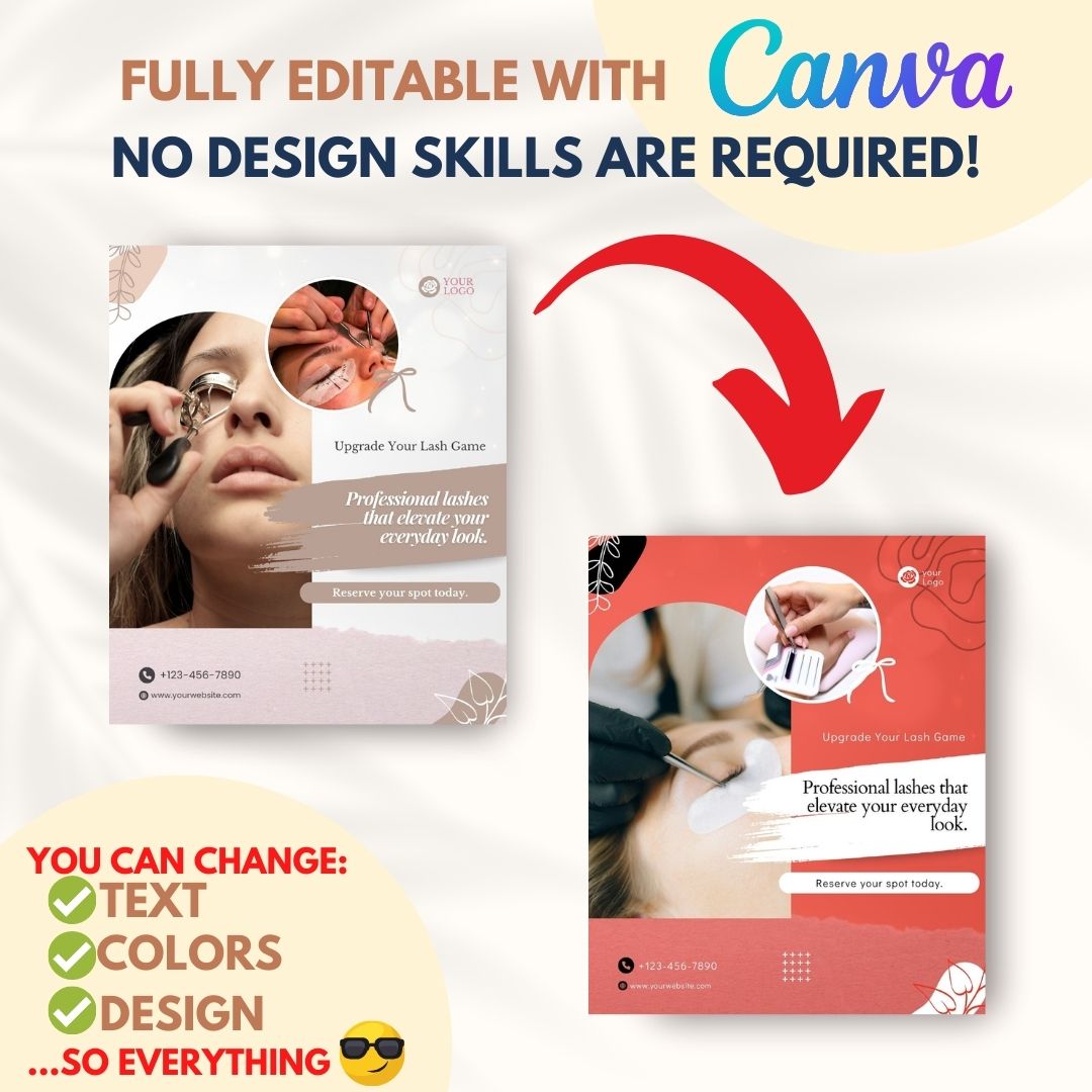 200 Eyelashes Posts - Social Media Templates