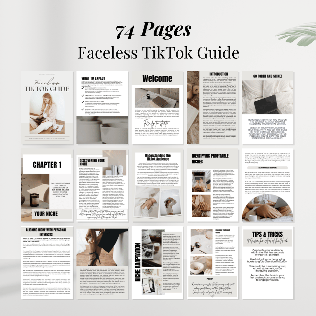 Faceless Digital Product Starter Kit