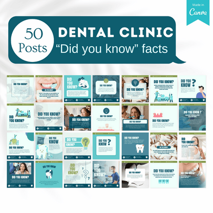 450 Dental Clinic Posts - Social Media Templates