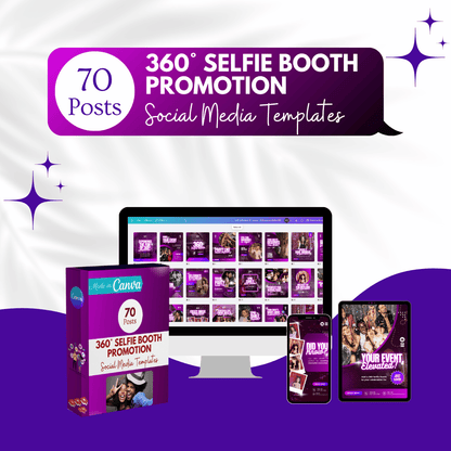 Selfie Booth Promotion Canva Templates