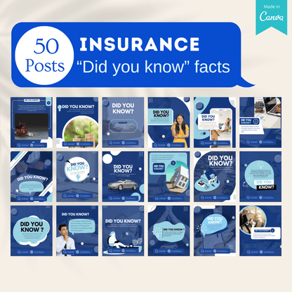 500 Insurance Agent Social Media Templates