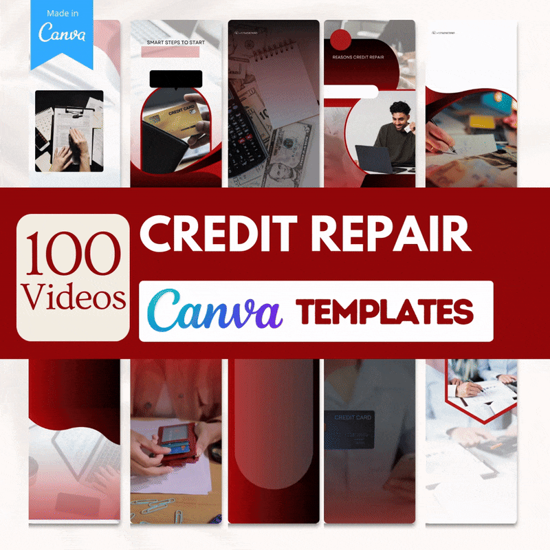 100 Credit Repair Video Templates