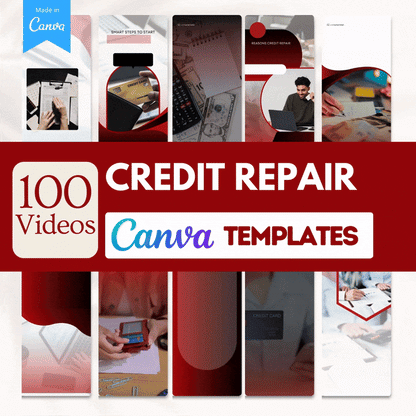 100 Credit Repair Video Templates