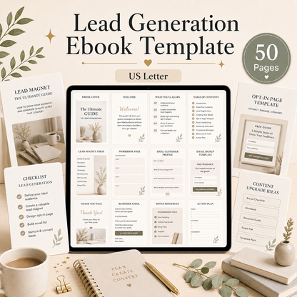 Lead Generation Ebook Template | US Letter | 50 Pages