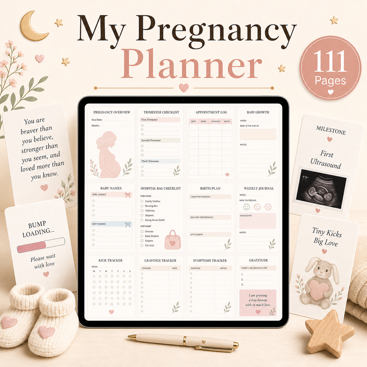 My Pregnancy Planner - 111 Pages