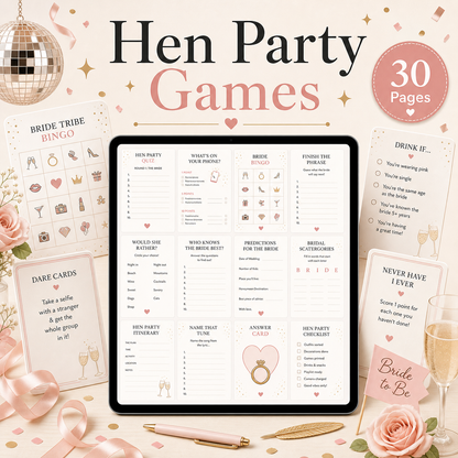 Hen Party Games - 30 pages