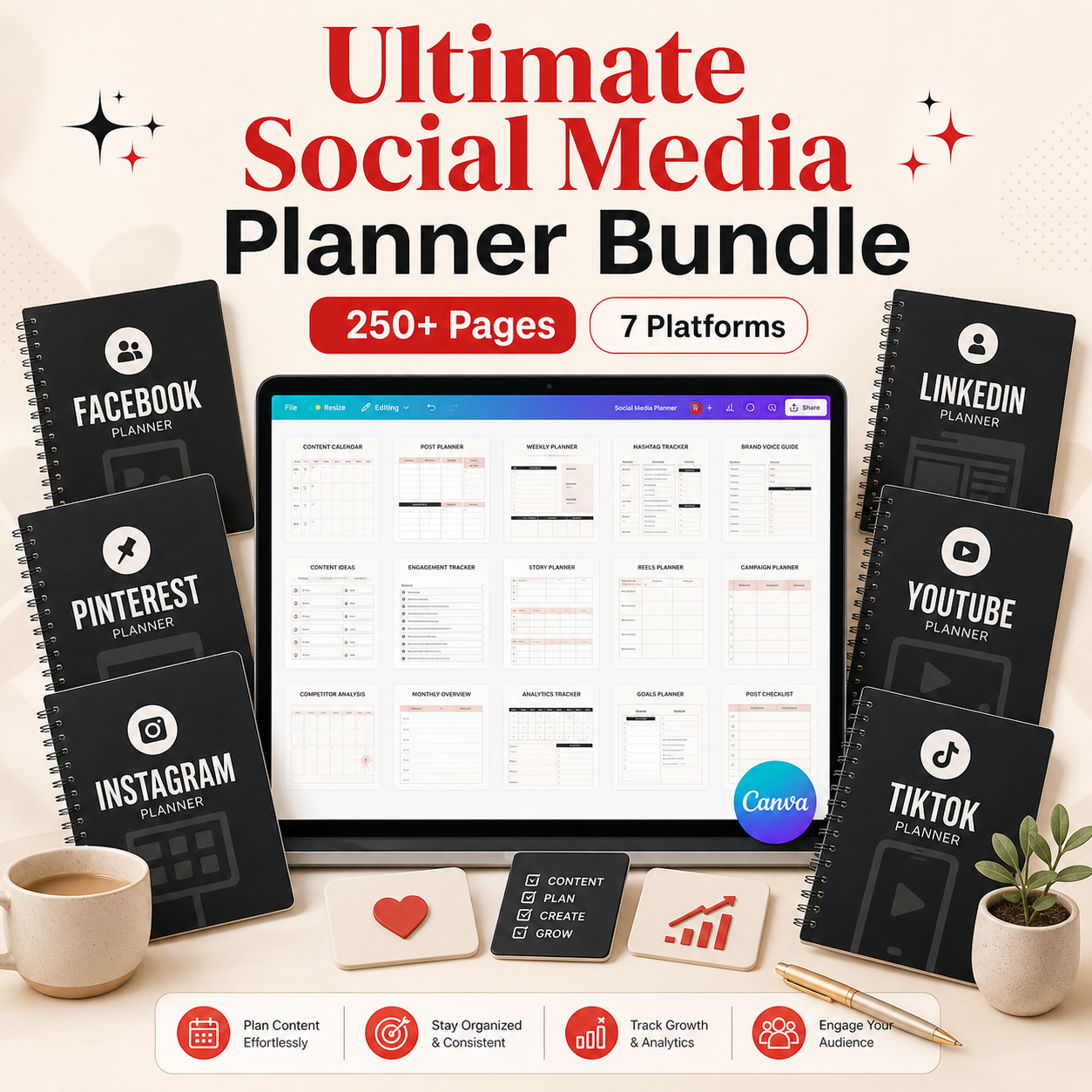 Ultimate Social Media Planner Bundle