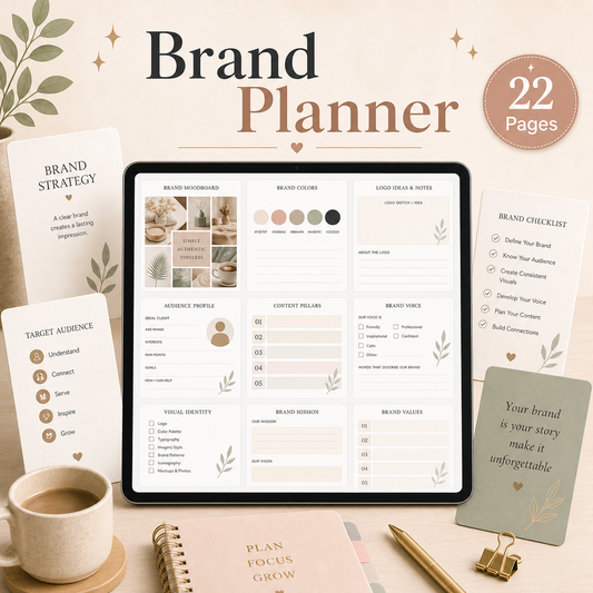 Brand Planner - 22 Pages
