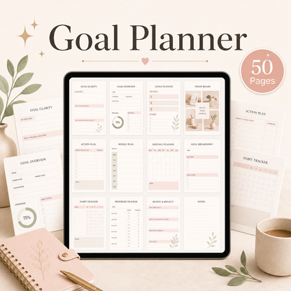 Goal Planner: 50 Pages
