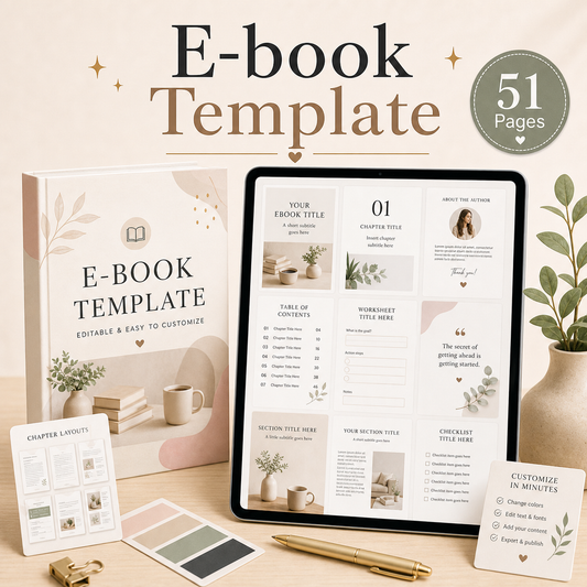 E-book Template  - 51 Pages