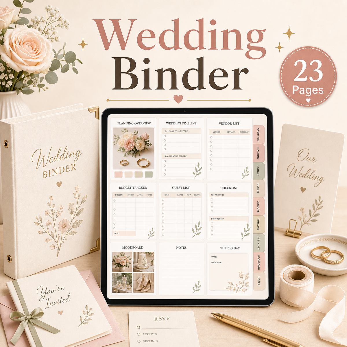 Wedding Binder - 23 Pages