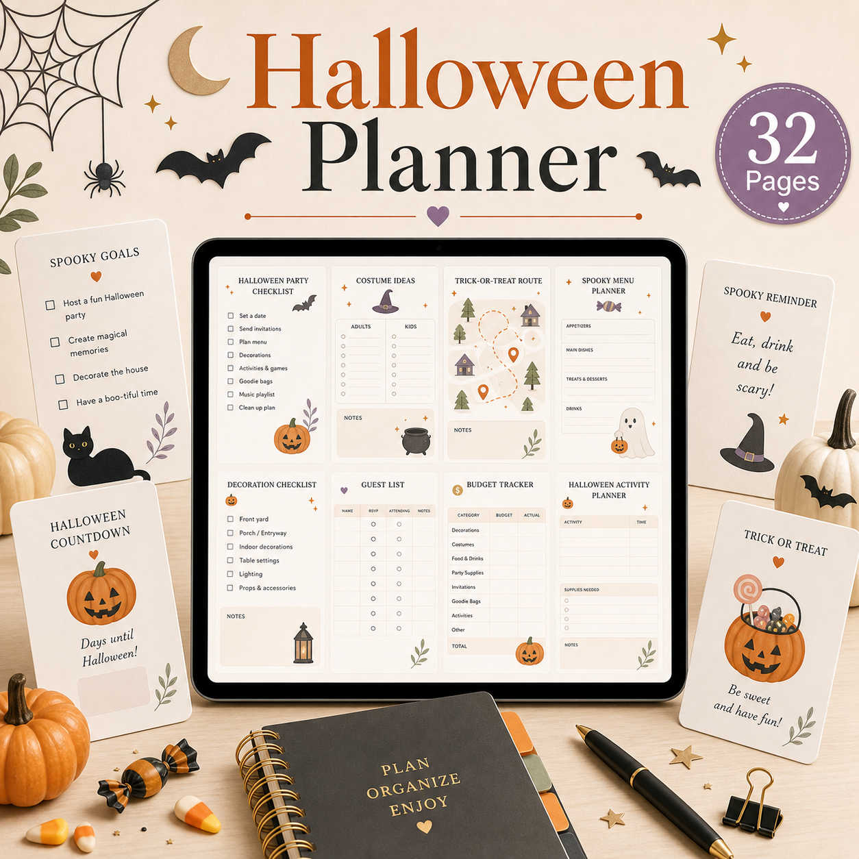 Halloween Planner - 32 Pages