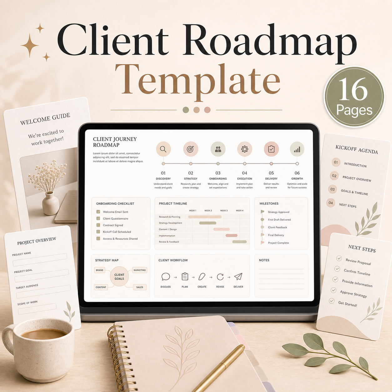 Client Roadmap Template - 16 pages