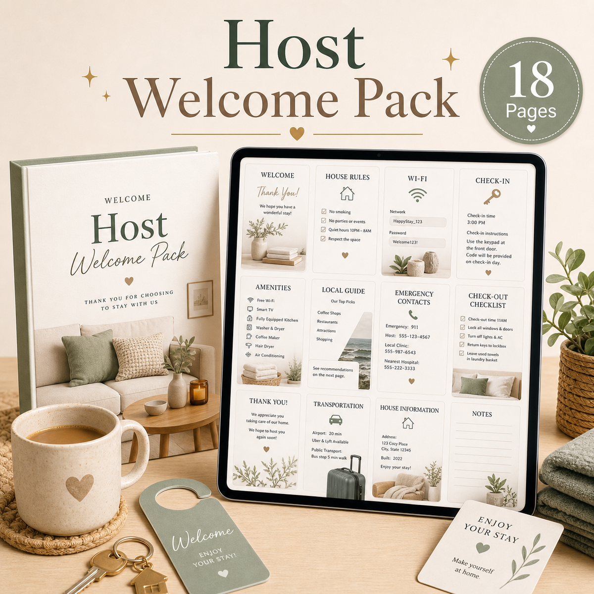 Host Welcome Pack  - 18 Pages