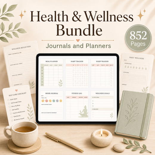 Health & Wellness Bundle: Journals and Planners