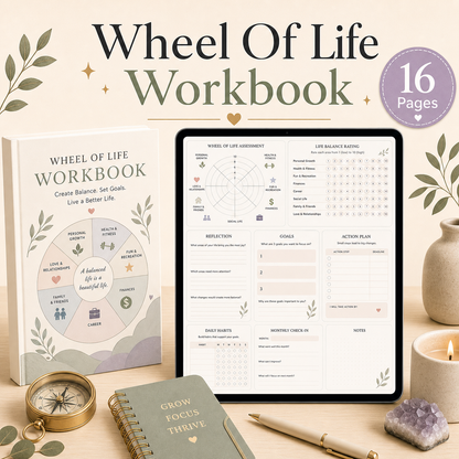 Wheel Of Life Workbook - 16 Pages