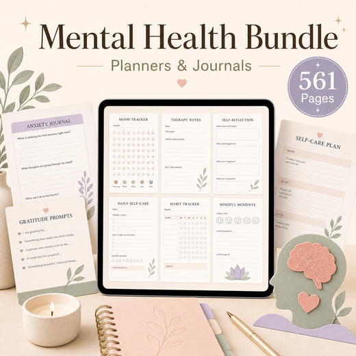 Mental Health Bundle: Planners &  Journals