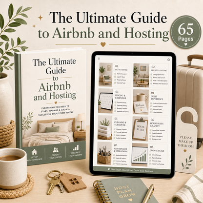E-Book: The Ultimate Guide to Airbnb and Hosting - 65 Pages