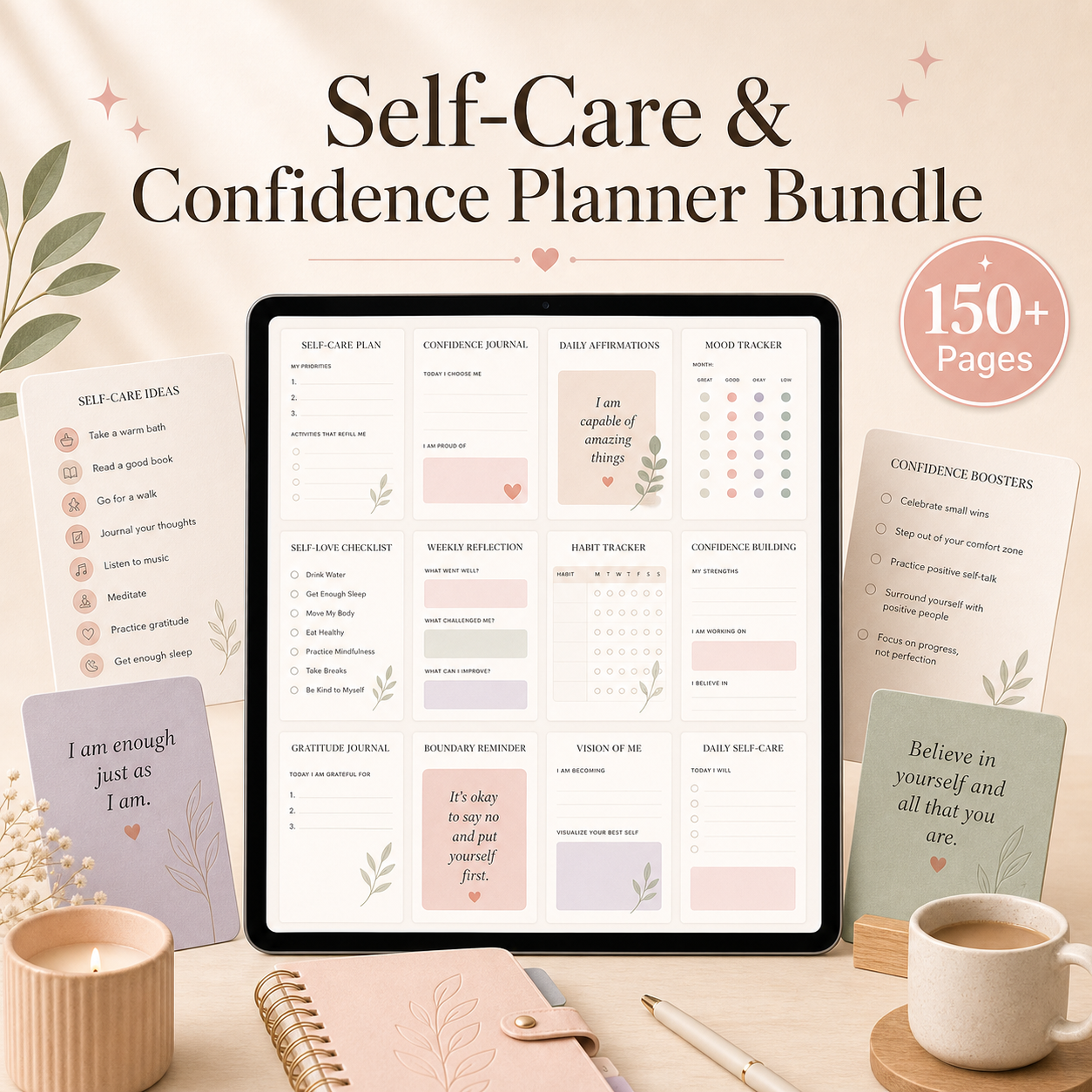 Self-Care & Confidence Planner Bundle