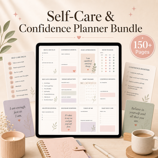 Self-Care & Confidence Planner Bundle