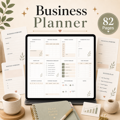 Business Planner - 82 Pages