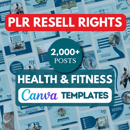 Fitness, Nutrition & Health Bundle - Social Media Templates