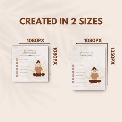 Meditation Bundle - Social Media Templates