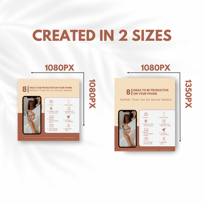 100 Productivity Posts - Social Media Templates